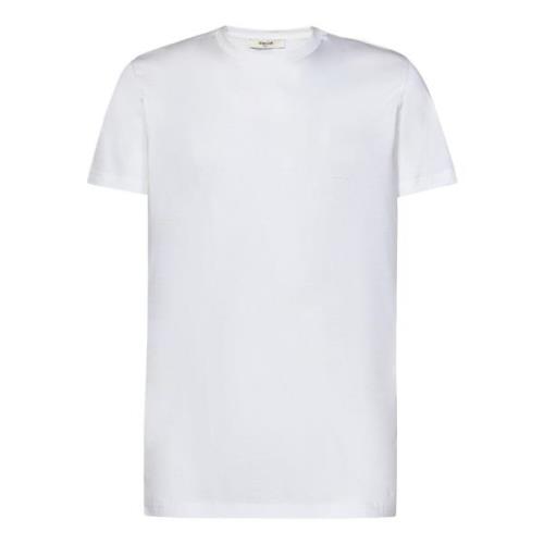 Hvite T-skjorter og Polos med Logo Broderi