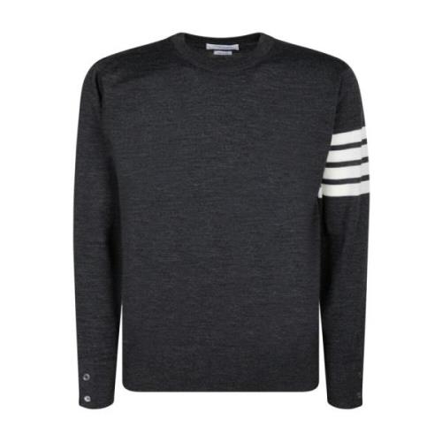 Mørk Grå 4-Bar Pullover Sweater