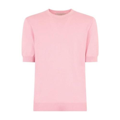 Silke Bomull T-Skjorte Elegant Design Regulær Passform