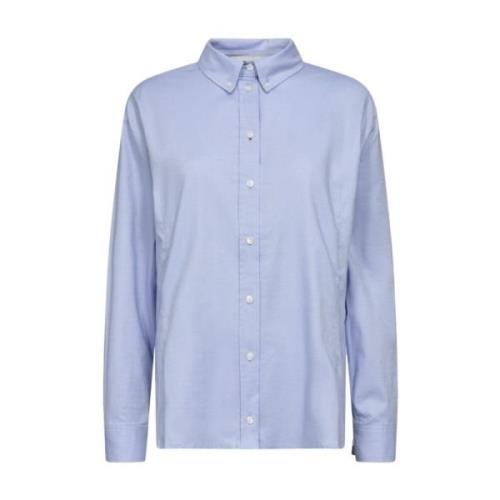Blå Mercer Oxford Skjorte
