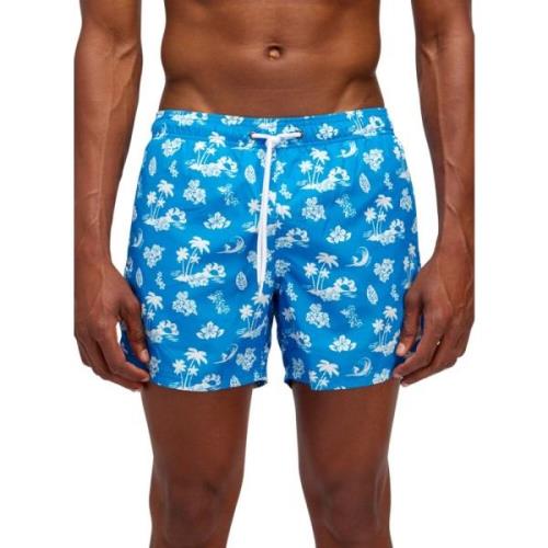 Hibiscus Modello Beach Boxer Shorts