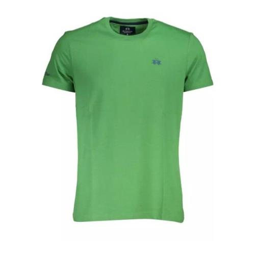 Grønn Bomull T-skjorte med Brodert Logo