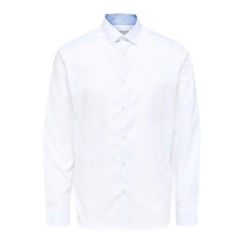 Klassisk Hvit Knapp-Front Skjorte