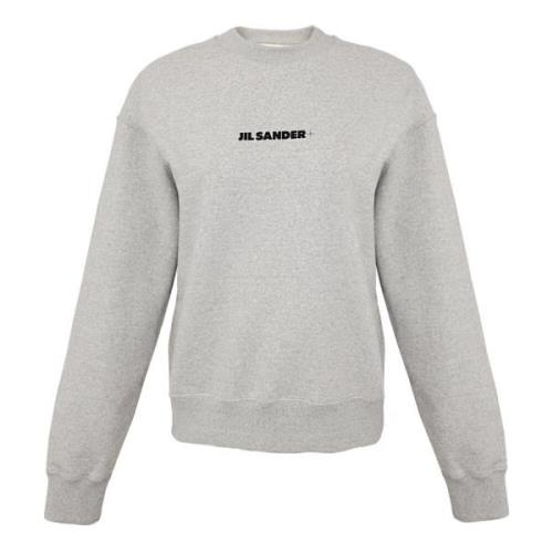 Grå Sweatshirt med Tidløs Estetikk og Sporty Design