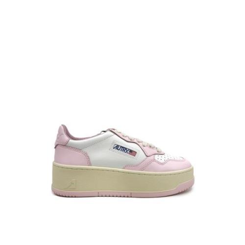 To-farget Skinn Sneakers