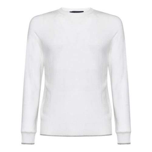 Hvit Sommer Crew-Neck Sweater