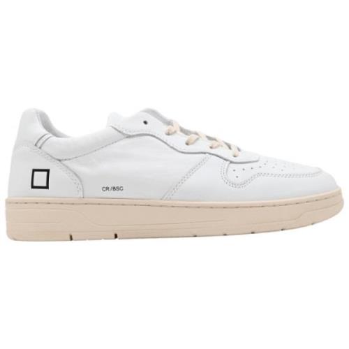 Hvit-Blå Court Basic Sneakers