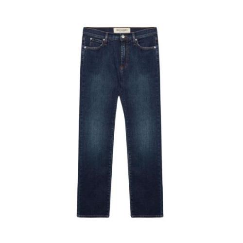 Mørk Vask Høy Midje Slim Fit Jeans