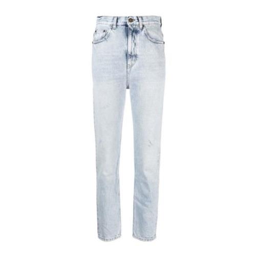 80's Cropped Jeans Lyseblå