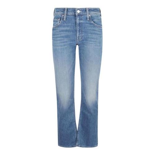 Høytlivs rette ben denim jeans