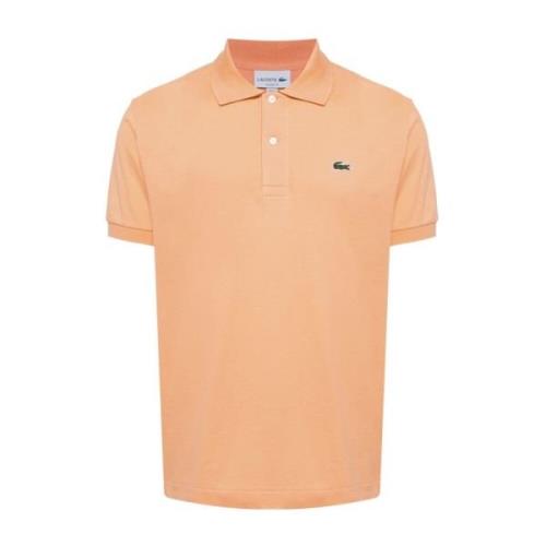 Oransje Polo Skjorte med Logo Appliqué
