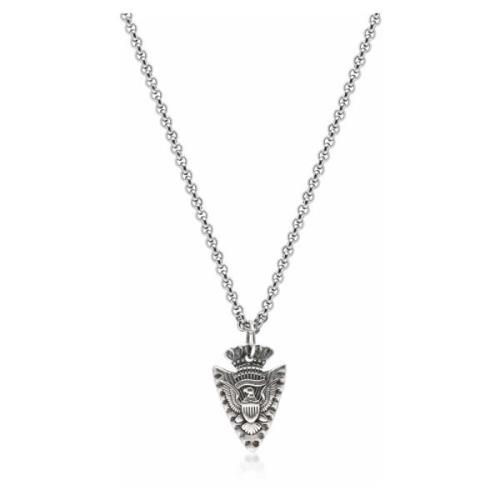 Men's Sterling Silver Arrowhead Necklace