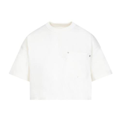Hvit Bomull T-skjorte Ss24