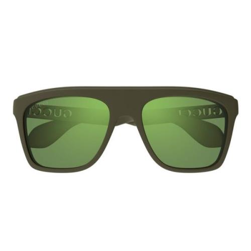 Firkantet solbriller grønne flashlinser