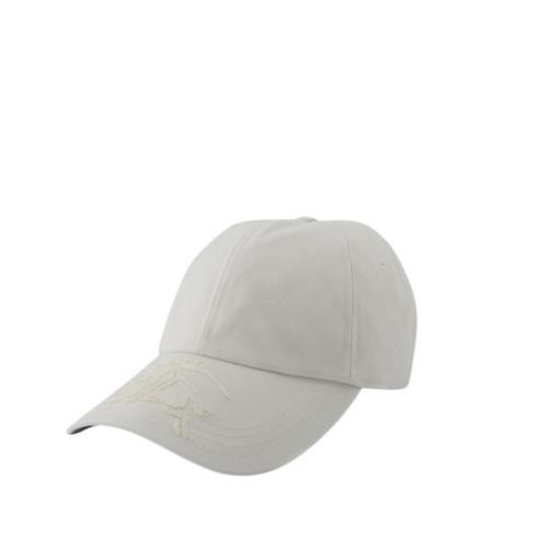 Hvit Applique Cap - Syntetisk Materiale