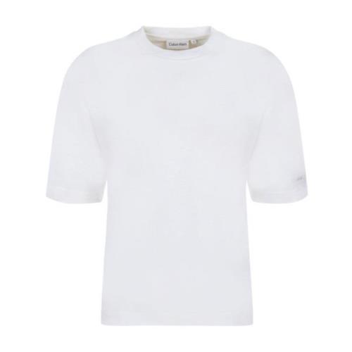 Hvit Økologisk Bomull T-skjorte