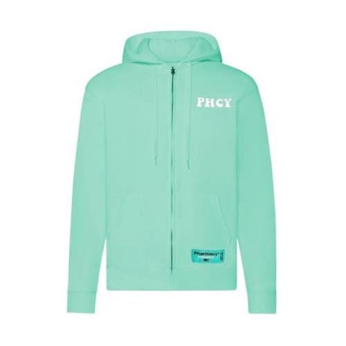 Bomull Zip Hoodie med Logo Print