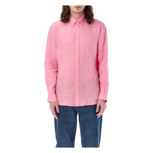 Florida Pink Linen Custom Fit Skjorte