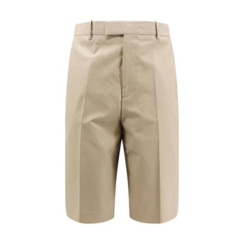 Beige Shorts med glidelås