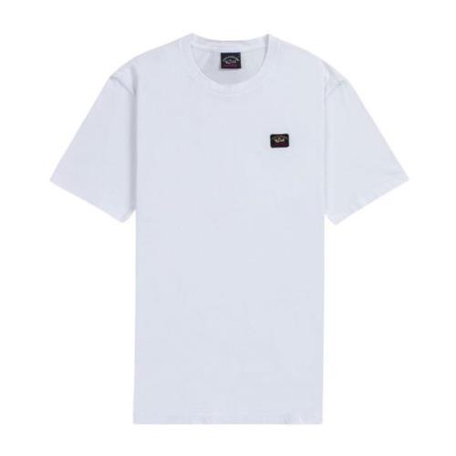 Hvit T-skjorte med Brodert Logo