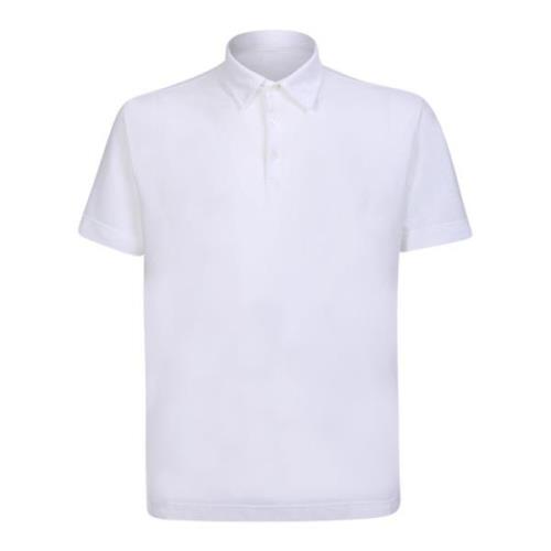 Hvit Poloskjorte Minimalistisk Design