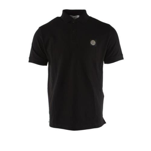 Slim Fit Polo i Svart