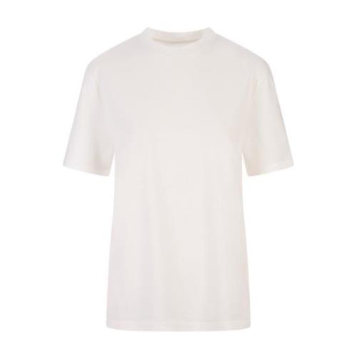 Hvit T-skjorte med Logoprint