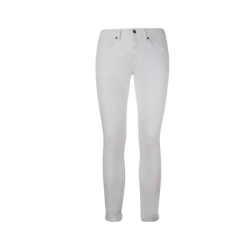 Hvite Skinny Fit Jeans