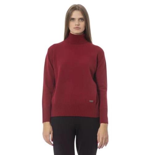 Trendy Rød Ull Turtleneckgenser