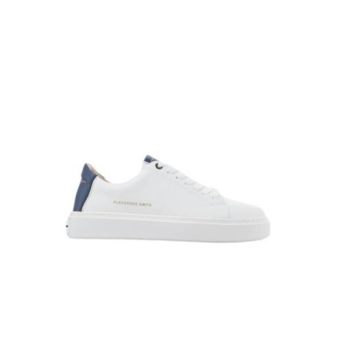 London Man White Blue Sneakers