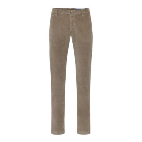 Slim-Fit Brun Corduroy Chinos