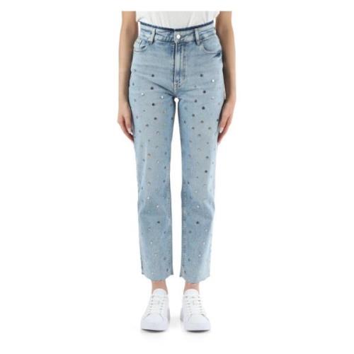 Studded Five-Pocket Jeans
