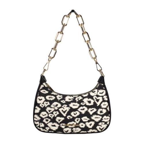 Hjerte Print Crossbody Pouchette Veske