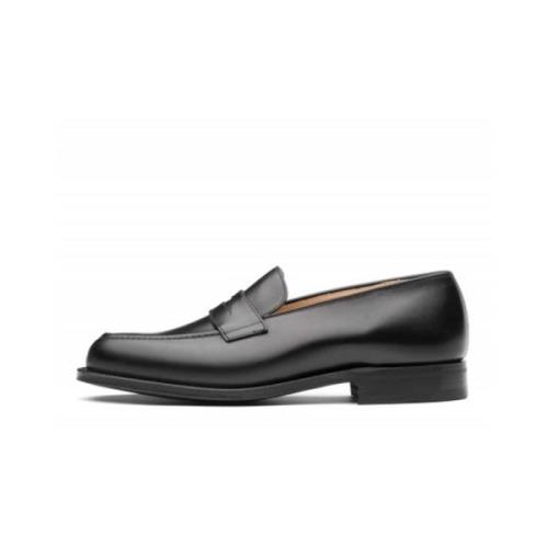 Lær Slip-on Loafers i Svart