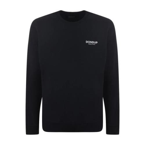 Svart Crewneck Logo Genser Bomull