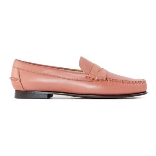 Rosa Skinn Penny Loafer Sko