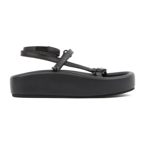 Svart Plattform Sandal