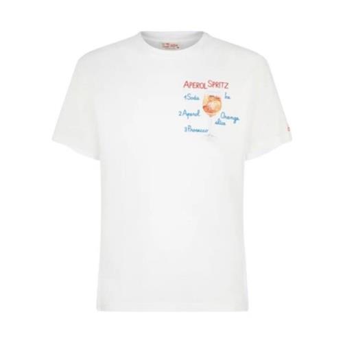 Hvit T-skjorte med unikt design