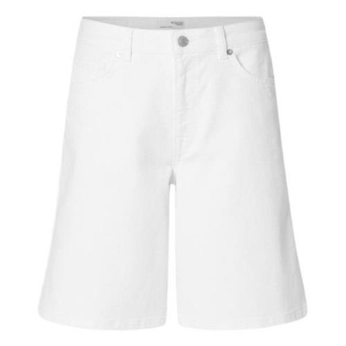 Hvite Bermuda Shorts