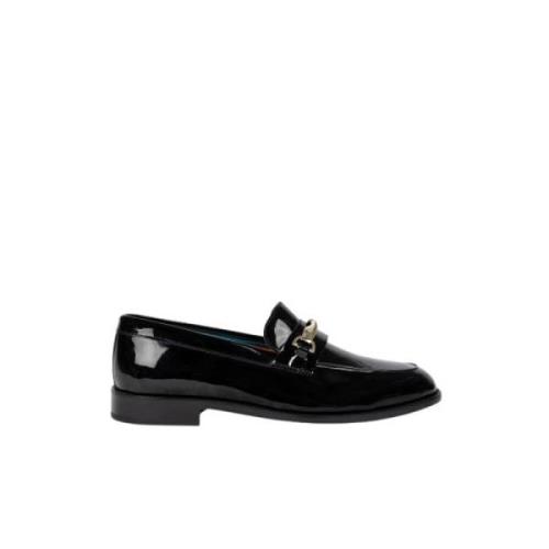 Sort Patent Skinn Loafers Montego