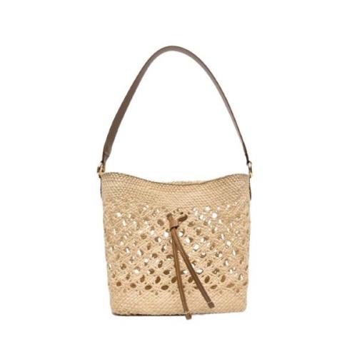 Naturlig Straw Clutch Bag