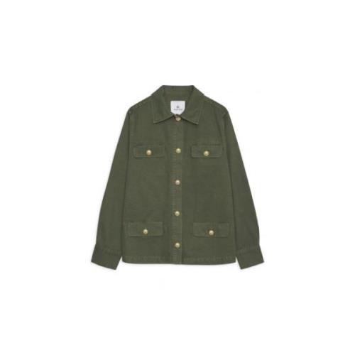 Army Green Bomull Jakke