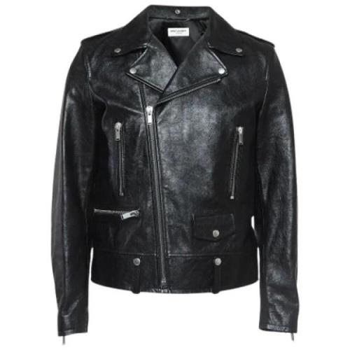 Pre-owned Leather outerwear