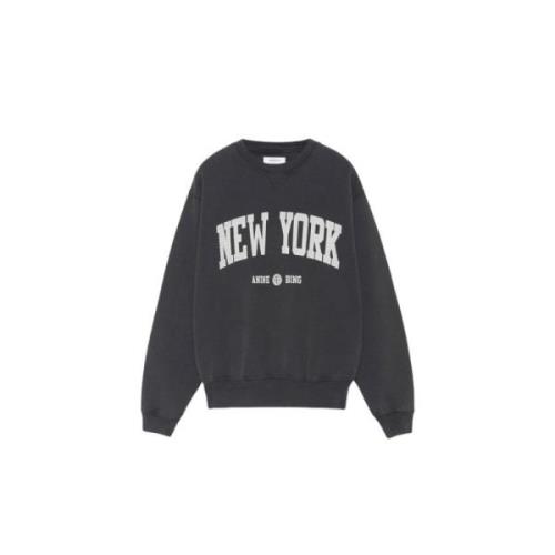 New York University Sweatshirt Kontrasttrykk