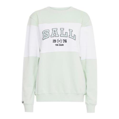 Mint Sweatshirt med Brodert Logo