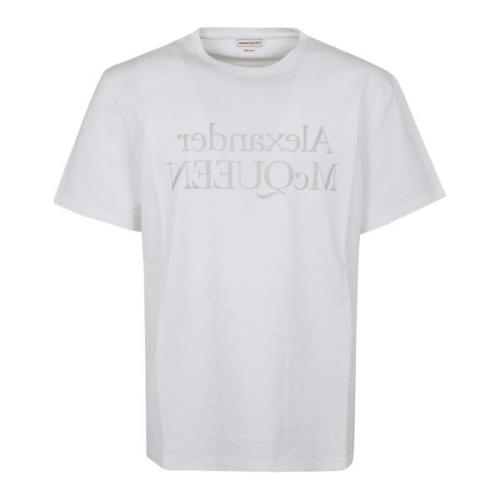 Hvit T-skjorte med Logoprint