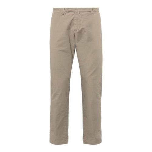 Grønn Slim Fit Poplin Bukser