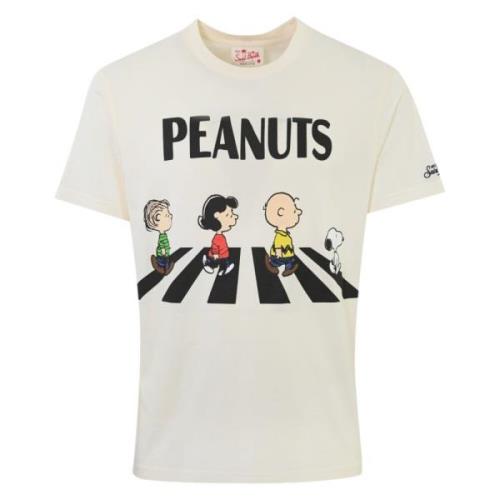 Bomull T-skjorte med Peanuts Print