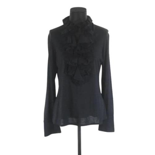 Pre-owned Svart silke Ralph Lauren Topp