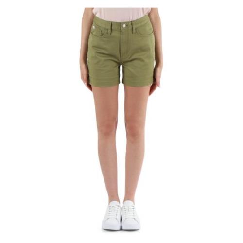 Stretch Bomull Fem-Lomme Shorts